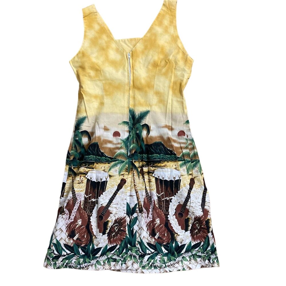 Vintage Hawaiian Sleeveless Dress-Tropical, Adorable- by ISLAND ALOHA WEAR Small
